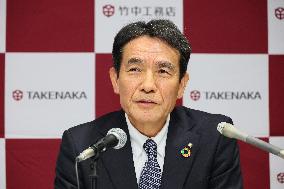 Takenaka Corporation President's Handover Press Conference
